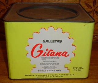 Vintage Galletas Gitana Sodas Extra Fine Tin 5