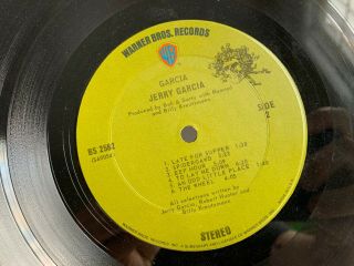 Jerry Garcia Garcia Warner Bros BS - 2582 Nude/Boob Cover - LP Vinyl Record Album 4