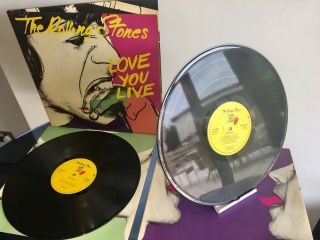 The Rolling Stones - Love You Live Rare 1977 1st Press N X2 Gf Vinyl Lp