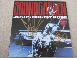 Soundgarden - Jesus Christ Pose 12 " Uk Ltd Edition Poster Sleeve Fully Signed