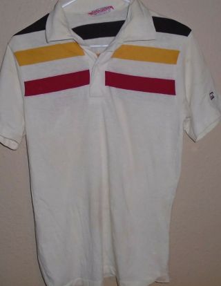 Vintage Men’s Jimmy Connors Robert Bruce Tennis Polo Shirt Medium