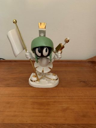 Marvin The Martian Lenox Porcelain Statue Ivory With Gold