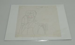 The Real Ghostbusters Animation Cel Hand Drawn Sketch Egon Spengler 101