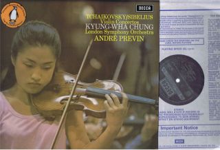 Decca Sxl 6493 Uk Nm Kyung - Wha Chung - Tchaikovsky & Sibelius Violin Concs