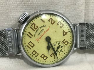 Orig.  C1930s Triangle Brand Shoes Ny Advertisment Wristwatch Haven Clock Co.