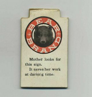 Vintage 1910 Advertising Whistle Bear Brand Paramount Knitting Chicago Il Wz5867