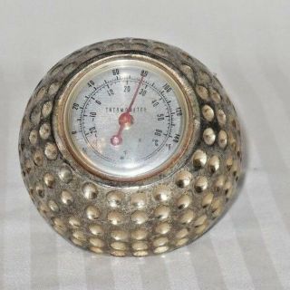 VINTAGE METAL GOLF BALL GOLFING TABLE TOP COLLECTIBLE THERMOMETER 6