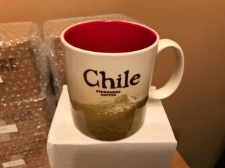 Starbucks Global Icon Chile 16 Oz Mug,  With Sku.