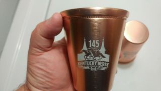 RARE 2019 Kentucky Derby 145 Copper Julep Cup Woodford Reserve Bourbon 8