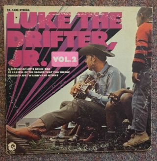Hank Williams Jr Orig 1969 " Luke The Drifter Jr (vol.  2) " 12 " 33 Rpm Vinyl Lp