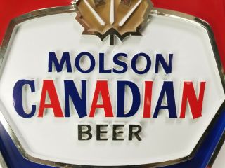 Vintage MOLSON ALE CANADIAN BEER Sign Bar Liquor Man Cave Sign 13 