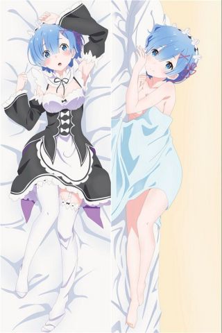 Re:zero Dakimakura Rem Sexy Anime Girl Hugging Body Pillow Case Cover 105x40cm
