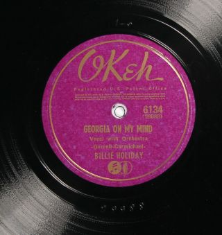 Billie Holiday OKEH 6134 E,  PRE WAR JAZZ 78 3