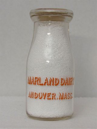 Trphp Milk Bottle Maryland Dairy Andover Ma Essex County 1942 Guard Picture