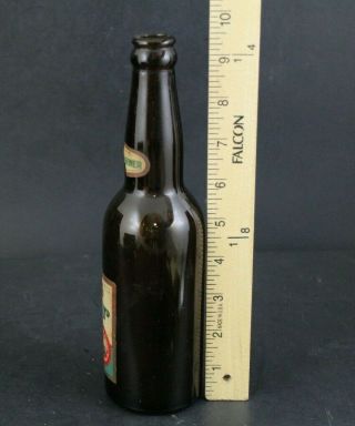 Vintage Utica Club Pilsener Beer Paper Label Amber Bottle 12 OZ York 418 2