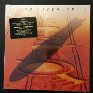 Led Zeppelin 6 Lp Box Set 82144 - 1 In Wrap Hype Sticker 54 Track 4 Hour 50min