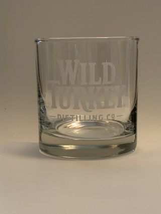 Wild Turkey Distilling Co Old Fashioned Rocks Glass Kentucky Bourbon