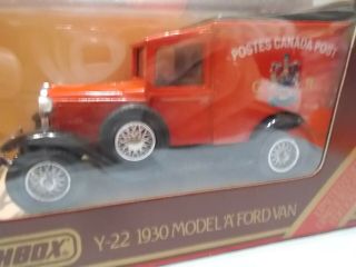 MATCHBOX MODELS OF YESTERYEAR Y22 - 1 1930 FORD MODEL A VAN CANADA POST ISSUE 4 3