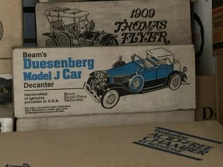 Vintage Jim Beam Decanter Duesenberg Model J Car 1934 -,  Box Never Opened