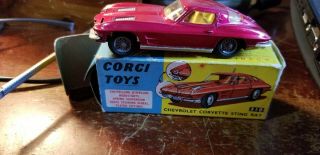 Vintage Corgi Toys | Mib | 1963 Chevrolet Corvette Stingray | No.  310