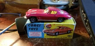 Vintage Corgi Toys | MIB | 1963 Chevrolet Corvette Stingray | No.  310 3