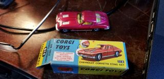 Vintage Corgi Toys | MIB | 1963 Chevrolet Corvette Stingray | No.  310 5