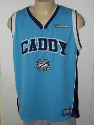 Lxr Street Luxury Sewn Cadillac 22 Caddy Blue Basketball Jersey Men 2xl