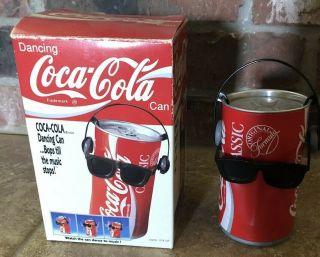 1989 Dancing Coca Cola Can With Headphones And Sunglasses