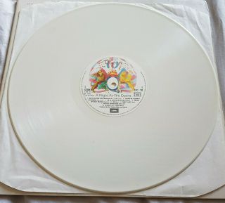 Queen A Night At The Opera Emi France White Vinyl Dc 10 Very Rare