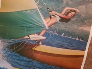 Vintage 1980 ' s Hobie Sailing Store Poster 2