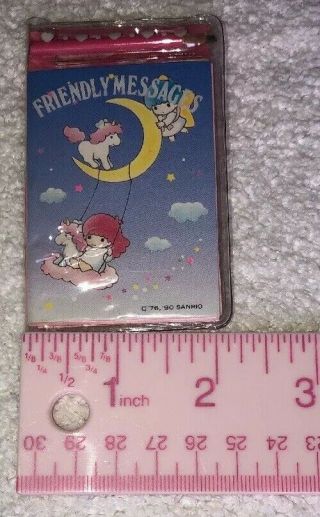 Vintage Sanrio Little Twin Stars Friendly Messages Mini Stationery Set 1976/1990