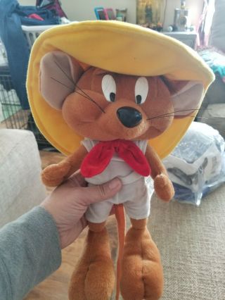 Authentic Warner Brothers Plush Speedy Gonzales Doll Exclusive For Six Flags