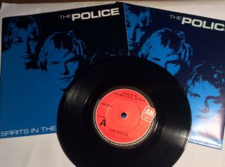 The Police 7” Poster Sleeve Spirits In The Material World Nm/ex,  Ams 8194 Rare