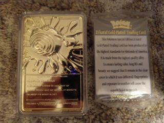 Pokemon Complete 23K Gold Plated Burger King Cards with Boxes 1999 6