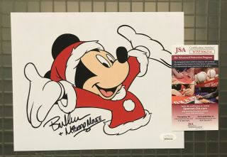 Bret Iwan Signed Autographed Disney " Mickey Mouse " 8x10 Photo Jsa Witnessed