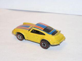 70s Hot Wheels Redline Porsche p - 911 FLYING COLORS GOOD SHAPE CLOSED FRONTS 3