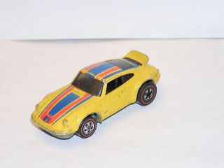 70s Hot Wheels Redline Porsche p - 911 FLYING COLORS GOOD SHAPE CLOSED FRONTS 4