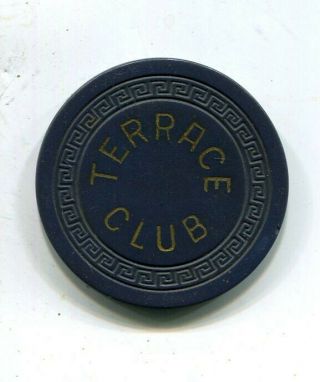 Terrace Club Sandusky Ohio Illegal Gambling Chip 1942 - 1950 