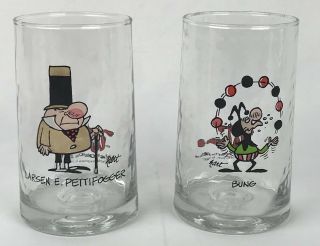The Wizard Of Id Larsen E.  Pettifogger & Bung Drinking Glass Arby 