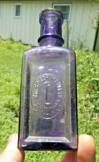 Purple Colored Singer Sewing Machine Oil Bottle 1890 