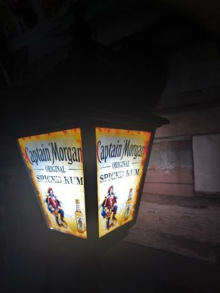 Captain Morgan Spiced Rum Light Bar Pub Lantern Man Cave Lamp