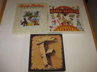 Hanna - Barbera - 3 Animation/cel Books - 1 Signed - Flintstones,  The Art Of Hb,  Cartoons