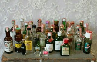 Vintage Miniature Liquor Bottle Empty Jack Daniel 