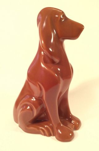 Harris Potteries Chicago Ceramic Glazed Bloodhound Figurine 11.  5”