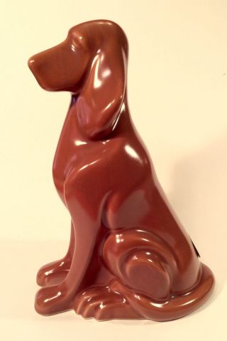 Harris Potteries Chicago Ceramic Glazed Bloodhound Figurine 11.  5” 3