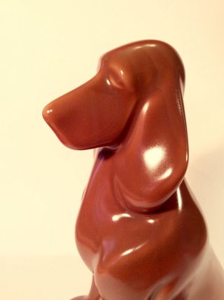 Harris Potteries Chicago Ceramic Glazed Bloodhound Figurine 11.  5” 4