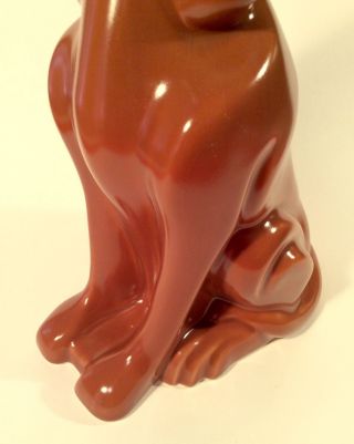 Harris Potteries Chicago Ceramic Glazed Bloodhound Figurine 11.  5” 5