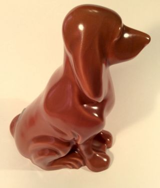 Harris Potteries Chicago Ceramic Glazed Bloodhound Figurine 11.  5” 6