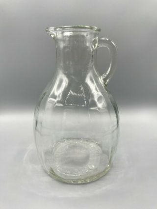 Vintage White House Vinegar Jug Bottle 1/2 Gallon Apple Leaf On Neck 678 - 6 Pour