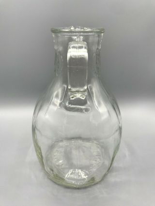 Vintage White House Vinegar Jug Bottle 1/2 gallon Apple Leaf on Neck 678 - 6 pour 5